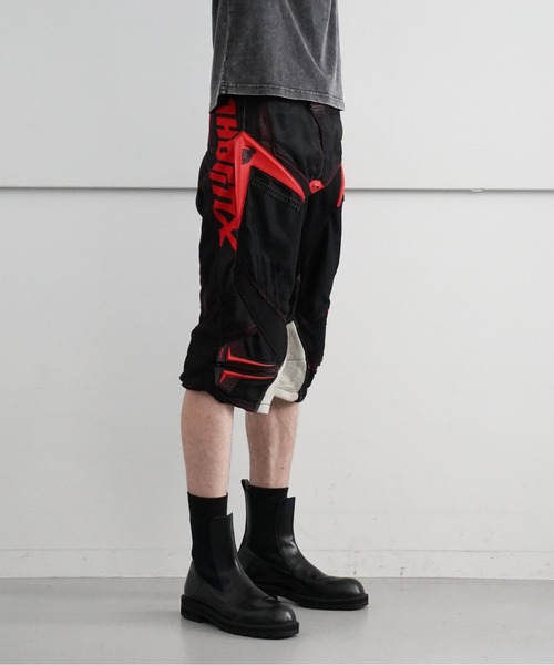 Basketcase(バスケットケース)の「Basketcase MOTO UPCYCLED SHORTS "A"(その他パンツ・メンズ・ブラック・28)」の1枚目の写真