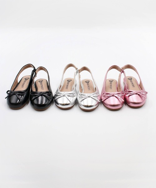 Rora（ローラ）の「エンジ フラットシューズ ミュール（パンプス・キッズ・ピンク/ブラック/シルバー・16/17/23/18）」の9枚目の写真
