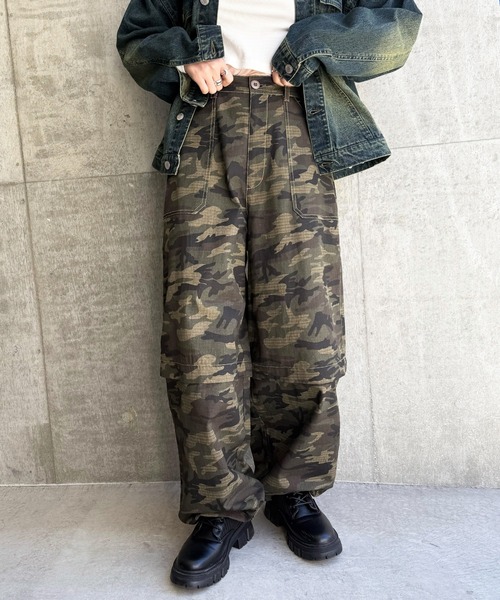 DOUBLE NAME(ダブルネーム)の「ユーティリティマルチWAYパンツ(その他パンツ・レディース・ブラック/ベージュ/その他1・FREE)」の3枚目の写真