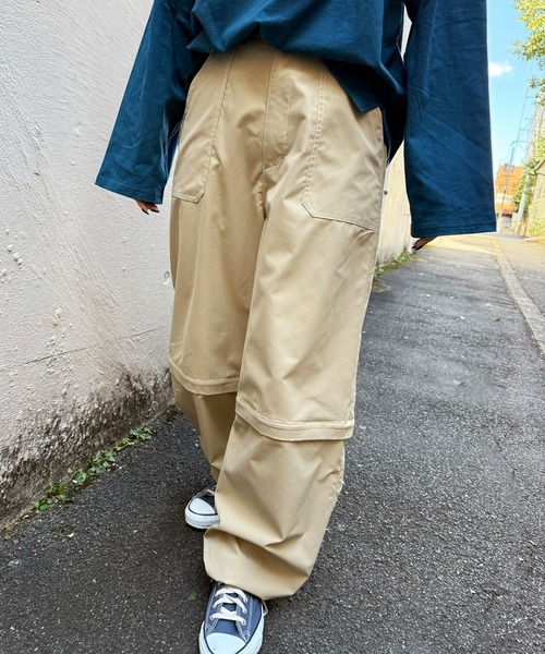 DOUBLE NAME(ダブルネーム)の「ユーティリティマルチWAYパンツ(その他パンツ・レディース・ブラック/ベージュ/その他1・FREE)」の14枚目の写真