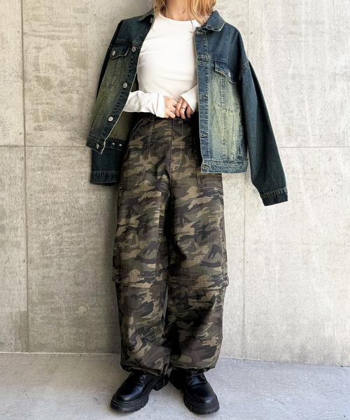 DOUBLE NAME(ダブルネーム)の「ユーティリティマルチWAYパンツ(その他パンツ・レディース・ブラック/ベージュ/その他1・FREE)」の16枚目の写真