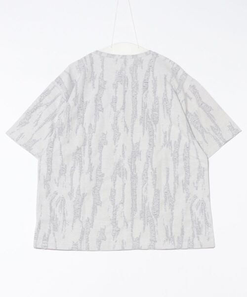 a.p.o.v.(エーピーオービー)の「a.p.o.v. ジャガード編みフリンジダメージ加工模様オーバーサイズTシャツ(Tシャツ/カットソー・メンズ・ブラック/ホワイト/ベージュ・ONESIZE)」の4枚目の写真