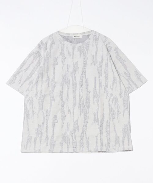 a.p.o.v.(エーピーオービー)の「a.p.o.v. ジャガード編みフリンジダメージ加工模様オーバーサイズTシャツ(Tシャツ/カットソー・メンズ・ブラック/ホワイト/ベージュ・ONESIZE)」の6枚目の写真