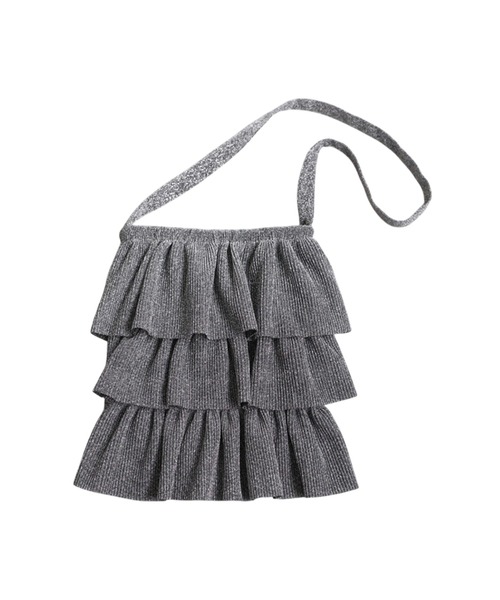 antiqua(アンティカ)の「ラメフリルバッグ(ショルダーバッグ・レディース・ブラック/マルチ・ONESIZE)」の6枚目の写真
