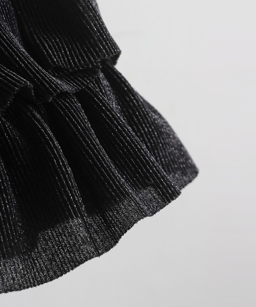 antiqua(アンティカ)の「ラメフリルバッグ(ショルダーバッグ・レディース・ブラック/マルチ・ONESIZE)」の9枚目の写真