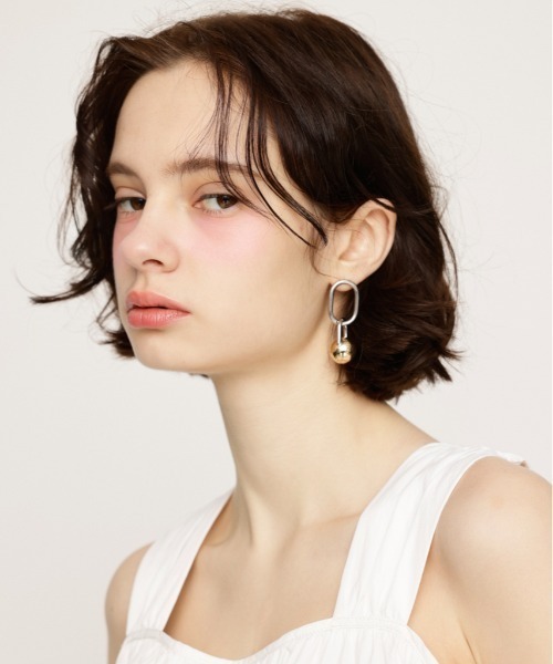 SLY(スライ)の「METALBALL P/EARRING メタルボール ピアス(ピアス(両耳用)・レディース・マルチ・FREE)」の5枚目の写真