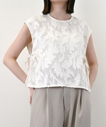 STYLEBLOCK | フリンジジャガードサイドリボンブラウス(シャツ/ブラウス)