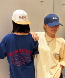 BRICKS AND MORTAR ST /クイックシルバーバックプリントルーズフィット天竺半袖Tシャツ