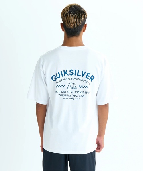 Quiksilver(クイックシルバー)の「BRICKS AND MORTAR ST /クイックシルバーバックプリントルーズフィット天竺半袖Tシャツ(Tシャツ/カットソー・メンズ・ホワイト/ブラック/イエロー/インディゴブルー・MEDIUM/LARGE/X-LARGE/SMALL)」の13枚目の写真