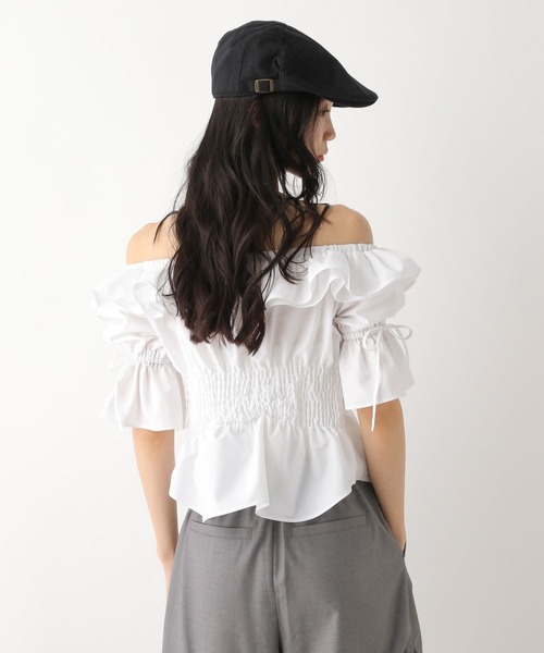 Heather（ヘザー）の「フリルデザインオフショルブラウス　452794（シャツ/ブラウス・レディース・オフホワイト/ブラック系その他/ブルー系その他・FREE）」の10枚目の写真