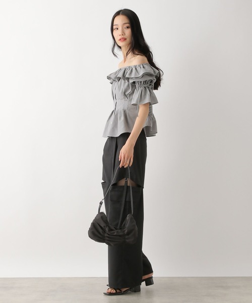 Heather（ヘザー）の「フリルデザインオフショルブラウス　452794（シャツ/ブラウス・レディース・オフホワイト/ブラック系その他/ブルー系その他・FREE）」の12枚目の写真