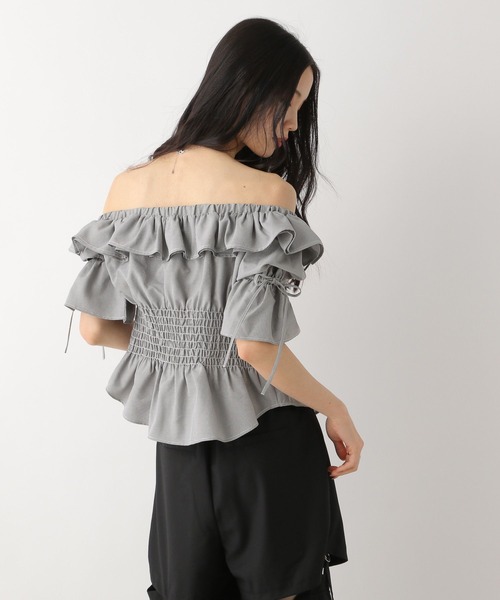 Heather（ヘザー）の「フリルデザインオフショルブラウス　452794（シャツ/ブラウス・レディース・オフホワイト/ブラック系その他/ブルー系その他・FREE）」の18枚目の写真
