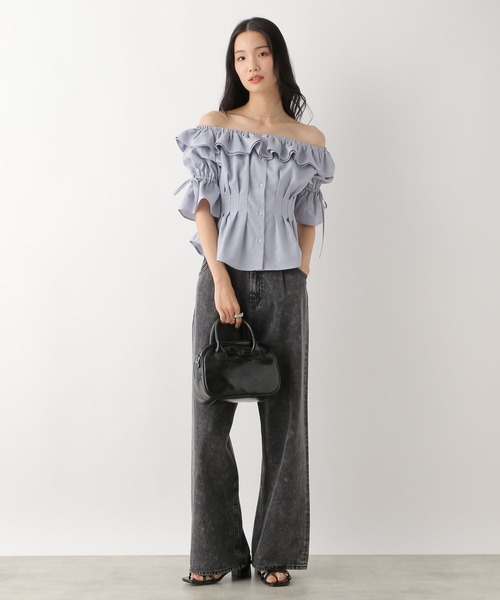 Heather（ヘザー）の「フリルデザインオフショルブラウス　452794（シャツ/ブラウス・レディース・オフホワイト/ブラック系その他/ブルー系その他・FREE）」の21枚目の写真