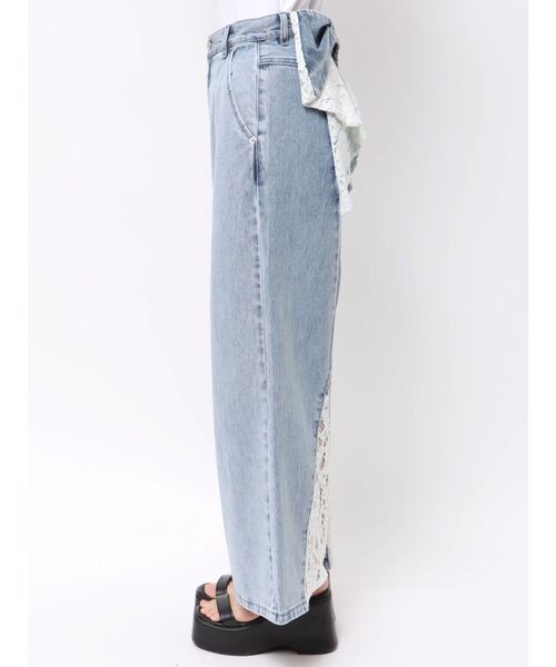 CALNAMUR（カルナムール）の「BACK RIBBON DENIM PT/バック
