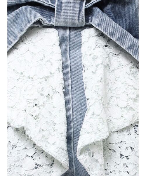 CALNAMUR（カルナムール）の「BACK RIBBON DENIM PT/バック