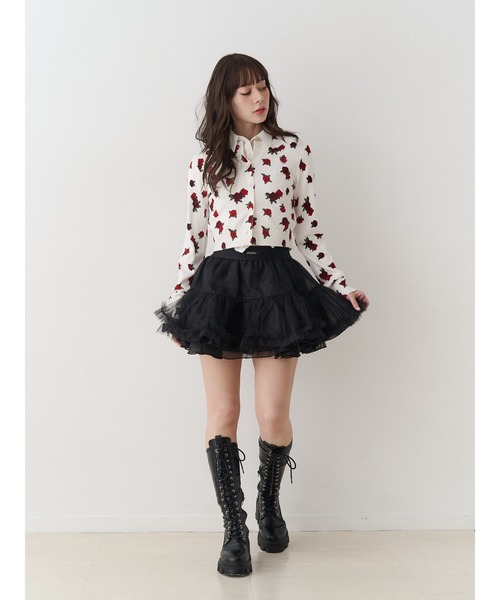 jouetie ジュエティ ボリュームチュチュスカート 赤　チェック 新品】jouetie ジュエティ ボリュームチュチュスカート 赤 チェック