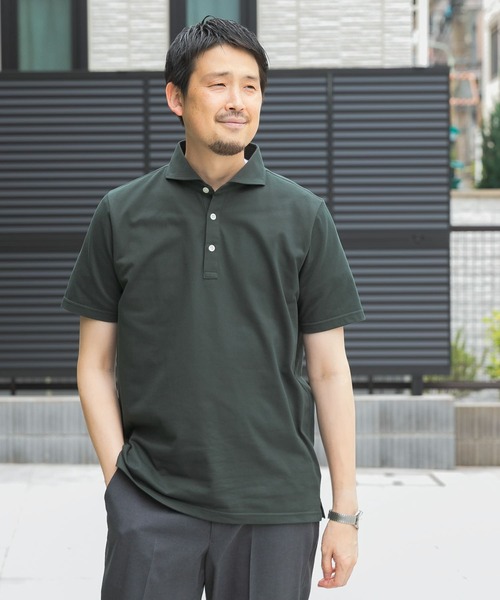 セール】『吸水速乾』LIFE STYLE TAILOR カッタウェイ半袖プルオーバー