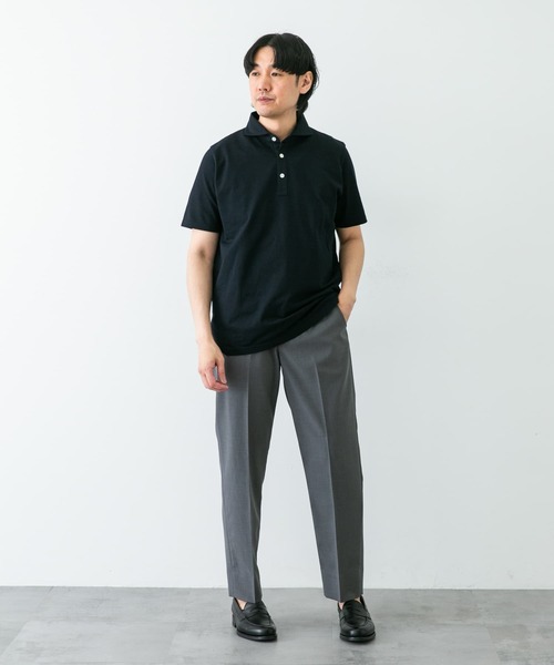 美品★アーバンリサーチ　ポロシャツ　半袖　ブラック　L　1.9万　綿　紺　春夏 セール】SHADE TECH ポロシャツ（ポロシャツ）｜URBAN RESEARCH
