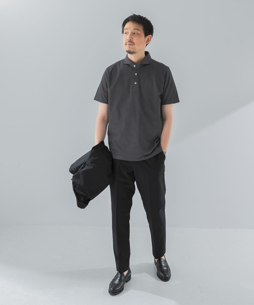 セール】『吸水速乾』LIFE STYLE TAILOR カッタウェイ半袖プル