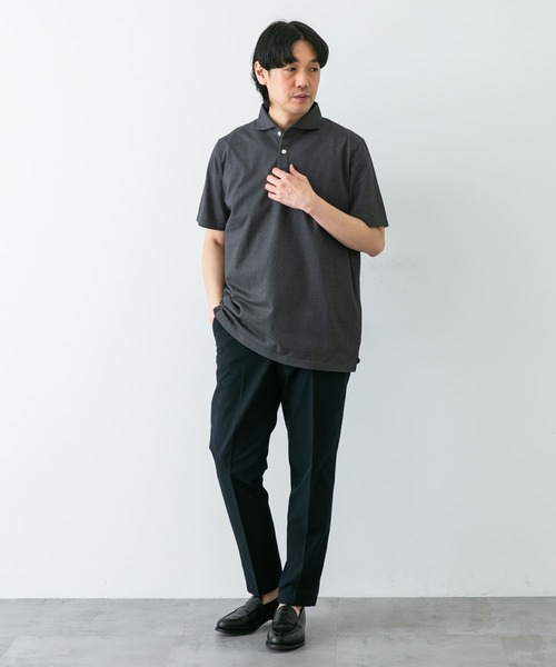 美品★アーバンリサーチ　ポロシャツ　半袖　ブラック　L　1.9万　綿　紺　春夏 セール】SHADE TECH ポロシャツ（ポロシャツ）｜URBAN RESEARCH