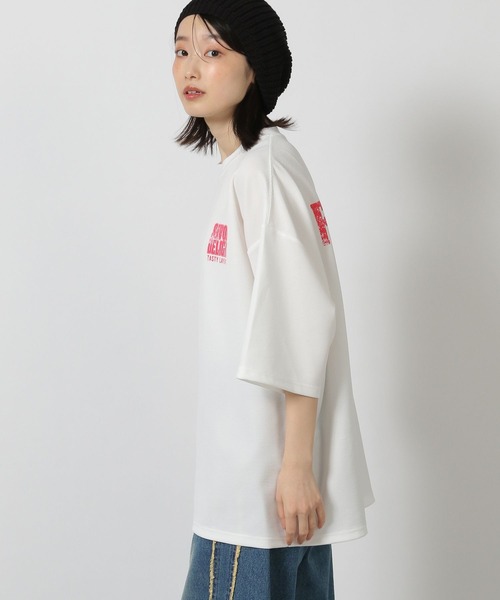 LAKOLE（ラコレ）の「ダイナーバックプリントＴ / 455521（Tシャツ/カットソー・メンズ・ブラック/ホワイト/マスタード・MEDIUM/LARGE）」の10枚目の写真
