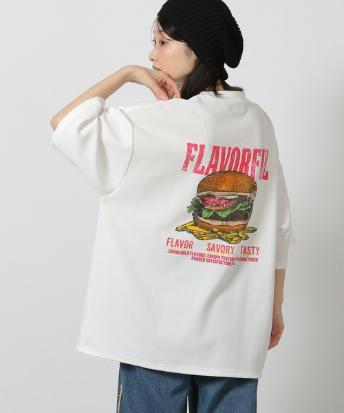 LAKOLE（ラコレ）の「ダイナーバックプリントＴ / 455521（Tシャツ/カットソー・メンズ・ブラック/ホワイト/マスタード・MEDIUM/LARGE）」の11枚目の写真