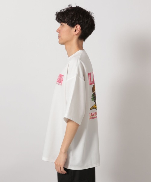 LAKOLE（ラコレ）の「ダイナーバックプリントＴ / 455521（Tシャツ/カットソー・メンズ・ブラック/ホワイト/マスタード・MEDIUM/LARGE）」の17枚目の写真