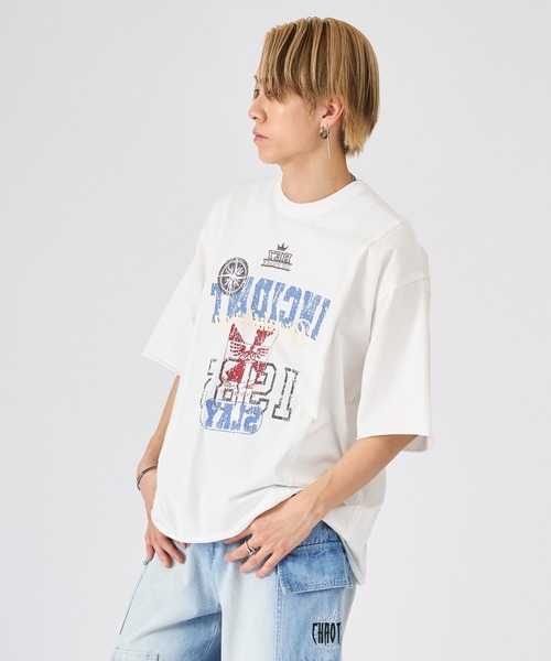 REGIEVO(レジエボ)の「ビンテージ古着風ロゴ半袖Tシャツ(Tシャツ/カットソー・メンズ・チャコールグレー/ブラック/オフホワイト・LARGE/MEDIUM)」の20枚目の写真