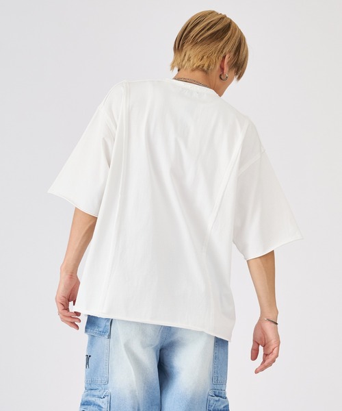 REGIEVO(レジエボ)の「ビンテージ古着風ロゴ半袖Tシャツ(Tシャツ/カットソー・メンズ・チャコールグレー/ブラック/オフホワイト・LARGE/MEDIUM)」の21枚目の写真