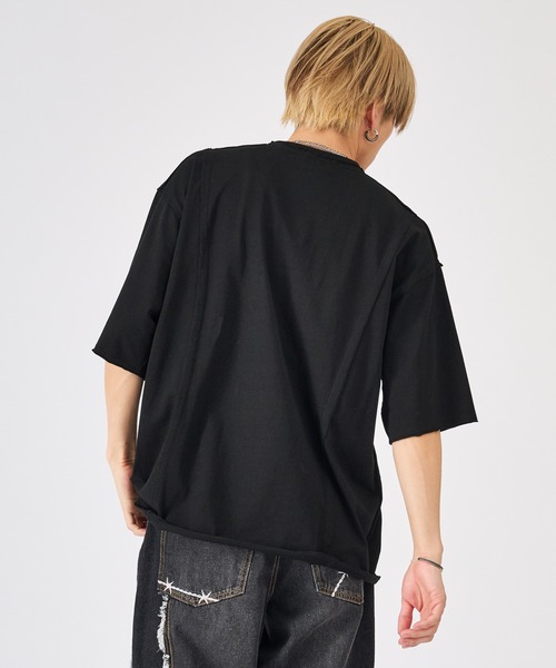 REGIEVO(レジエボ)の「ビンテージ古着風ロゴ半袖Tシャツ(Tシャツ/カットソー・メンズ・チャコールグレー/ブラック/オフホワイト・LARGE/MEDIUM)」の15枚目の写真