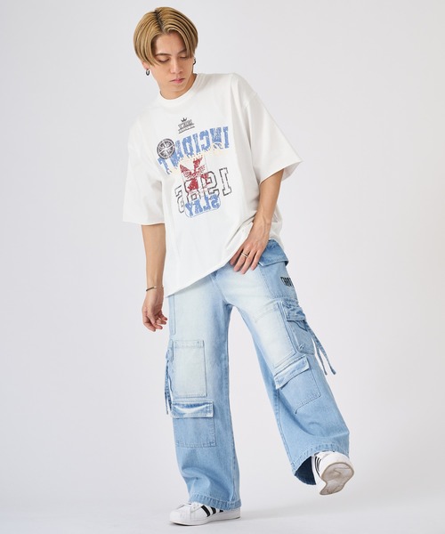 REGIEVO(レジエボ)の「ビンテージ古着風ロゴ半袖Tシャツ(Tシャツ/カットソー・メンズ・チャコールグレー/ブラック/オフホワイト・LARGE/MEDIUM)」の16枚目の写真