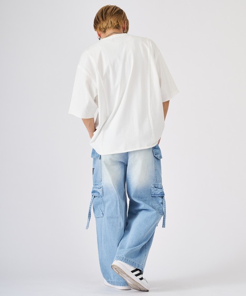 REGIEVO(レジエボ)の「ビンテージ古着風ロゴ半袖Tシャツ(Tシャツ/カットソー・メンズ・チャコールグレー/ブラック/オフホワイト・LARGE/MEDIUM)」の18枚目の写真