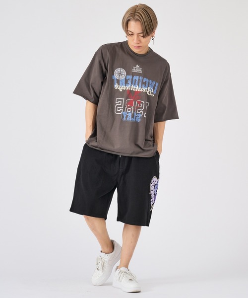 REGIEVO(レジエボ)の「ビンテージ古着風ロゴ半袖Tシャツ(Tシャツ/カットソー・メンズ・チャコールグレー/ブラック/オフホワイト・LARGE/MEDIUM)」の7枚目の写真