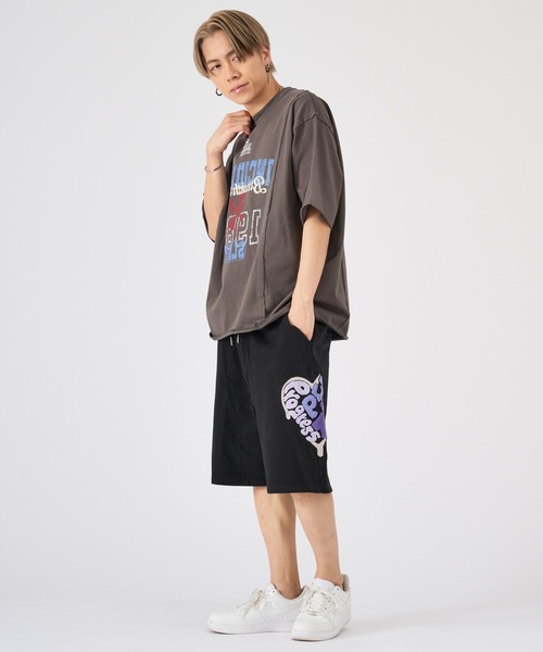 REGIEVO(レジエボ)の「ビンテージ古着風ロゴ半袖Tシャツ(Tシャツ/カットソー・メンズ・チャコールグレー/ブラック/オフホワイト・LARGE/MEDIUM)」の8枚目の写真