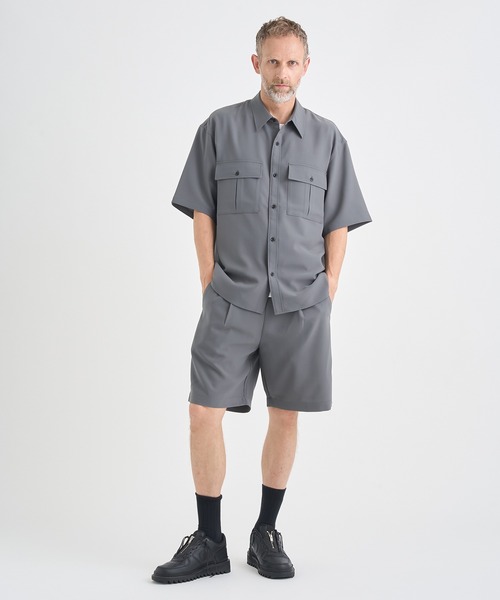 ATTACHMENT（アタッチメント）の「【ATTACHMENT/アタッチメント】別注 PE CONPACT TWILL SHORTS/セットアップ対応（その他パンツ・メンズ・ブラック/グレー・1/2/3）」の11枚目の写真