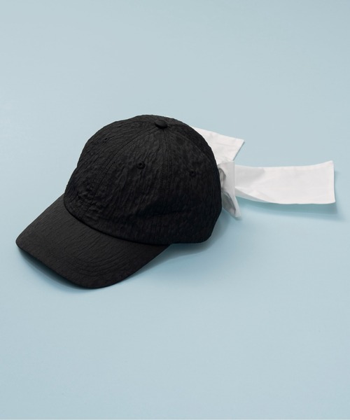 MAISON SPECIAL メゾンスペシャル　リボン　キャップ Back Ribbon Cap