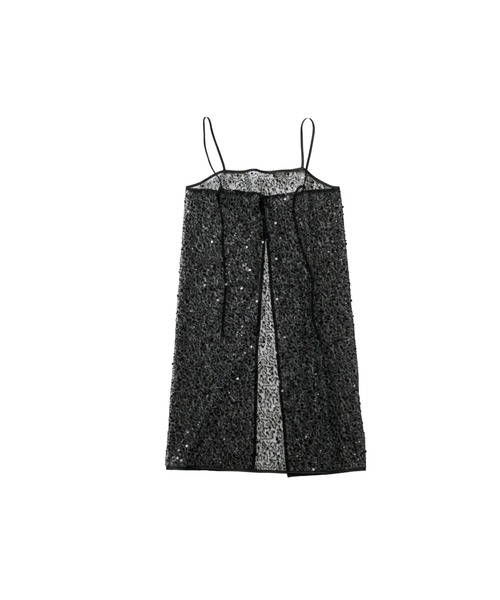 ANDRESD（アンドレスド）の「キラキラスパンコールドレス / kirakira spangle dress（ドレス・レディース・ブラック/オフホワイト/シルバー/ゴールド・M/L）」の8枚目の写真