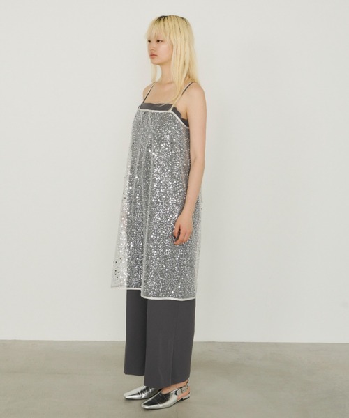 ANDRESD（アンドレスド）の「キラキラスパンコールドレス / kirakira spangle dress（ドレス・レディース・ブラック/オフホワイト/シルバー/ゴールド・M/L）」の15枚目の写真