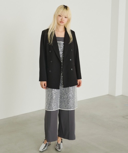 ANDRESD（アンドレスド）の「キラキラスパンコールドレス / kirakira spangle dress（ドレス・レディース・ブラック/オフホワイト/シルバー/ゴールド・M/L）」の21枚目の写真