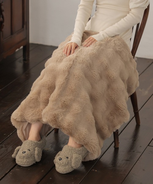 クラウド ボア ぽこぽこ 韓国 ブランケット 節電 防寒 ひざ掛け