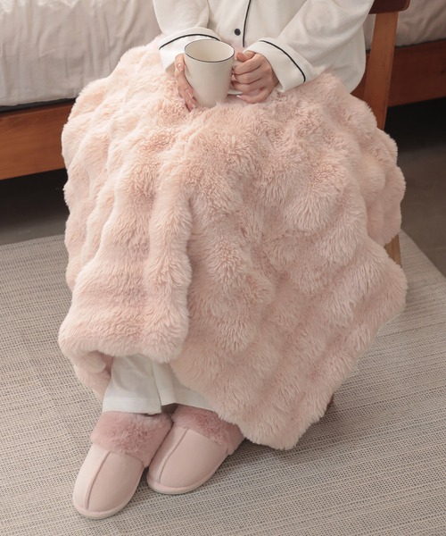 クラウド ボア ぽこぽこ 韓国 ブランケット 節電 防寒 ひざ掛け