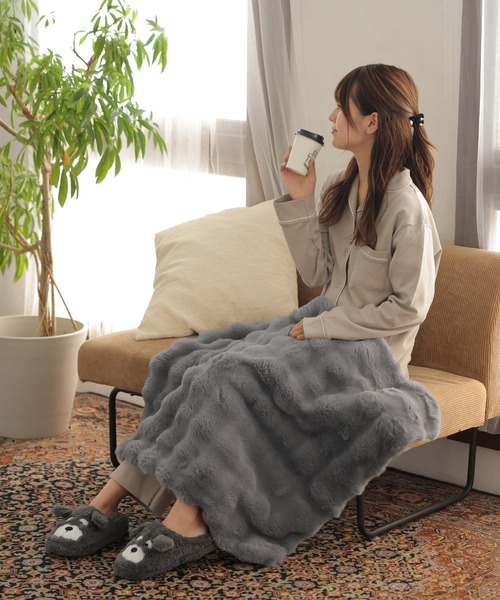 クラウド ボア ぽこぽこ 韓国 ブランケット 節電 防寒 ひざ掛け