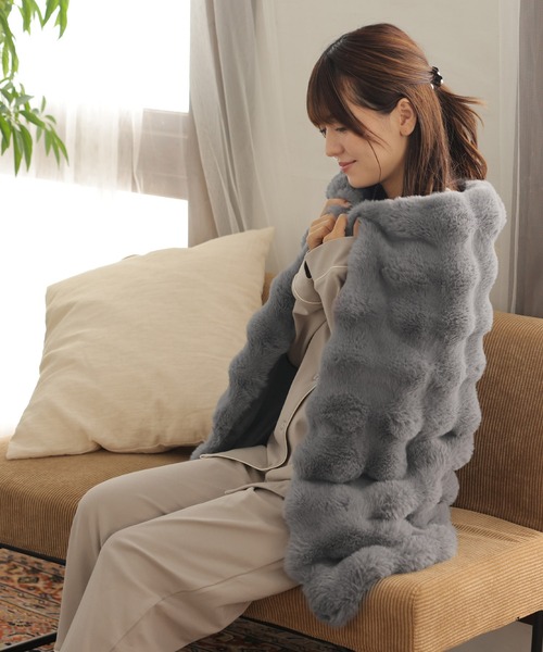 クラウド ボア ぽこぽこ 韓国 ブランケット 節電 防寒 ひざ掛け