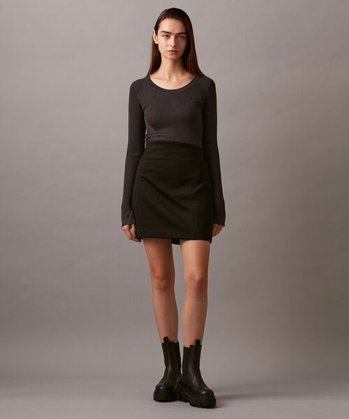 Calvin Klein(カルバン・クライン)の「ストレッチ ミニスカート(スカート・レディース・ブラック・S/XS/M)」の13枚目の写真