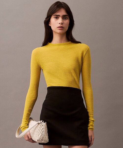 Calvin Klein(カルバン・クライン)の「ストレッチ ミニスカート(スカート・レディース・ブラック・S/XS/M)」の5枚目の写真