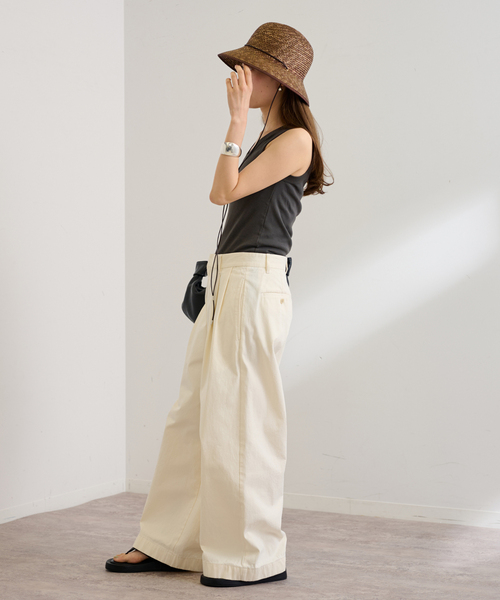 FRAMeWORK（フレームワーク）の「≪追加≫GICIPII/ジチピ VAVADIO 2（タンクトップ・レディース・スミクロ/ベージュ系その他/ブラウン/ホワイト・FREE）」の14枚目の写真