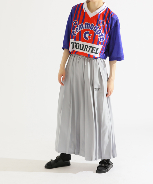 PARIS SAINT-GERMAIN(パリサンジェルマン)の「【EVA*PSG】 JP WIDE-LEG PLEATED PANTS(その他パンツ・レディース・ブラック/ライトグレー・FREE)」の16枚目の写真