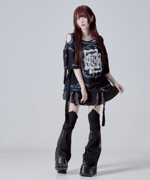 REFLEM/レフレム』レッグカバー付きコーティングスカパン（その他