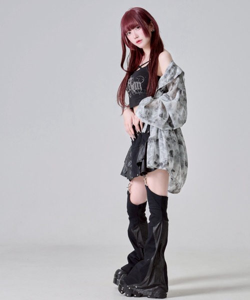 REFLEM/レフレム』レッグカバー付きコーティングスカパン