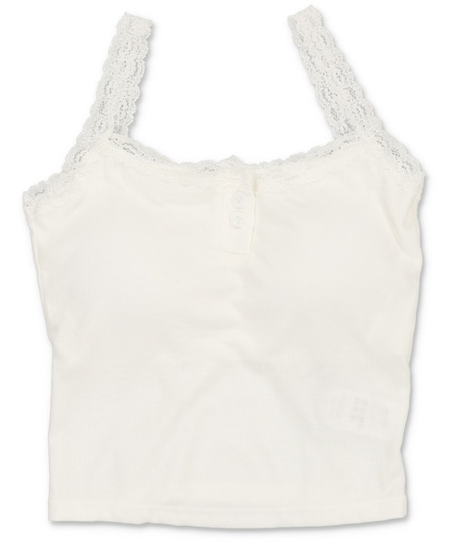 SPINNS(スピンズ)の「カップ付きキャミソール/ヘンリーネック/レース(キャミソール・レディース・ブラック/グレー/アイボリー・ONESIZE)」の14枚目の写真